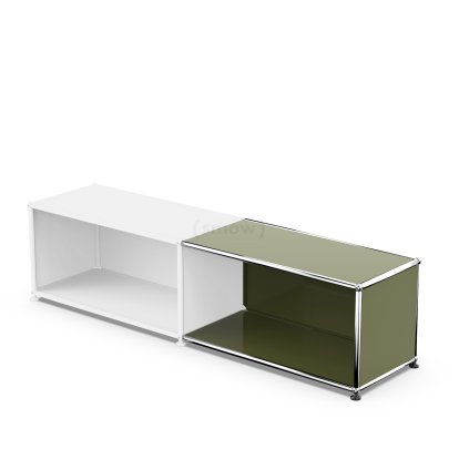 USM Haller Anbaupaket Horizontal 1, Olivgrün RAL 6003, 35 cm