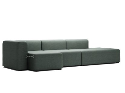 Mags Sofa mit Récamière, Armlehne links, Steelcut Trio 153 - dunkelgrau