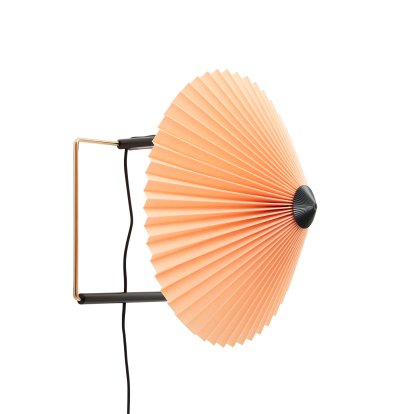 Matin Wandleuchte, Ø 300 mm, Peach, Brass polished