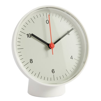 Table Clock Tischuhr, White
