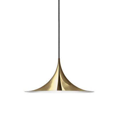 Semi Pendelleuchte, Ø 47 cm, Messing, poliert
