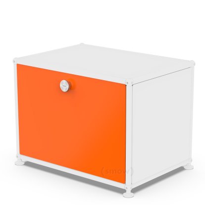USM Haller Klapptür für USM Haller Regale, 50 cm x 35 cm, Reinorange RAL 2004, ohne Schloss
