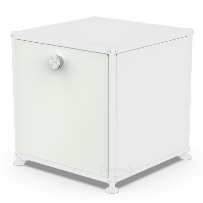 USM Haller Klapptür für USM Haller Regale, 35 cm x 35 cm, Lichtgrau RAL 7035, ohne Schloss