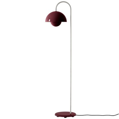 Flowerpot VP12 Stehleuchte, Dark plum