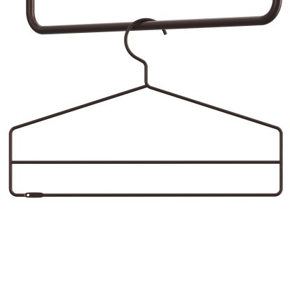String System Kleiderhaken (4er Set), Dunkelbraun