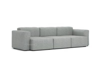 Mags Soft Sofa Kombination 1, 3 Sitzer, Hallingdal 116 - warmgrau
