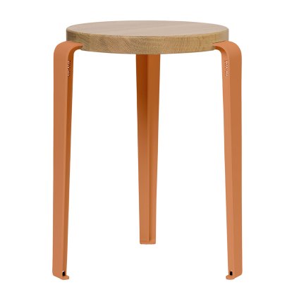 Lou Hocker, Massivholz, Eiche massiv, Tangerinenrot