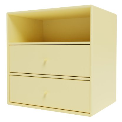 Montana Mini Regal, Modul mit 2 Schubladen, Camomile