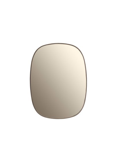 Framed Spiegel, Klein, Rahmen taupe / Glas taupe