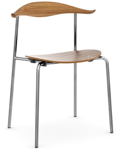 CH88T Stuhl, Edelstahl, Eiche geölt