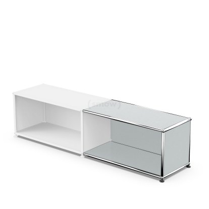 USM Haller Anbaupaket Horizontal 1, USM mattsilber, 35 cm