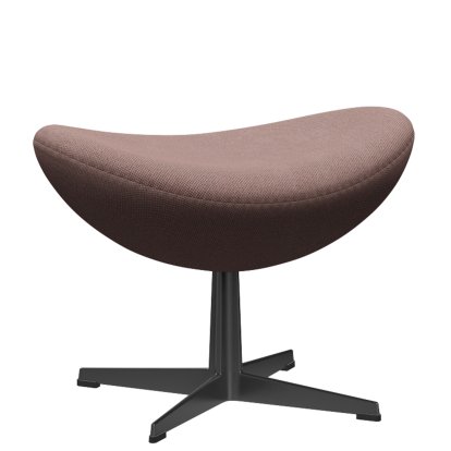 Egg Fußhocker, Re-wool, 648 - Pale rose/natural, Black
