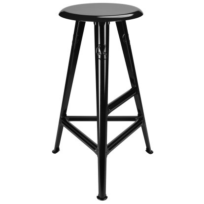 Rowac-Schemel Modell IS - 73 cm, Schwarz glänzend