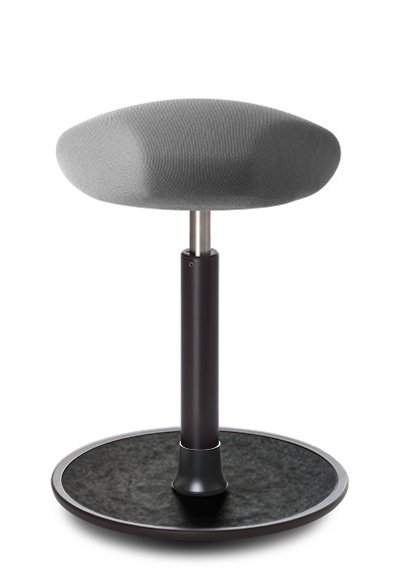 Ongo Free Triangel Hocker, Regular, Gestrick grau