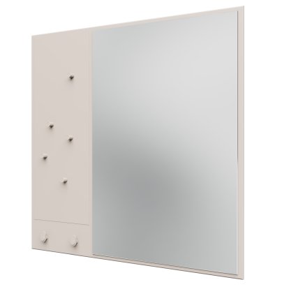 Memo Spiegel mit Memoboard, Oat