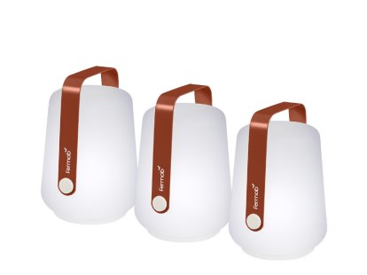 Balad Mini Akkuleuchten 3er Set, Ockerrot
