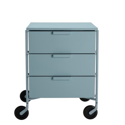 Mobil matt Rollcontainer, Hellblau