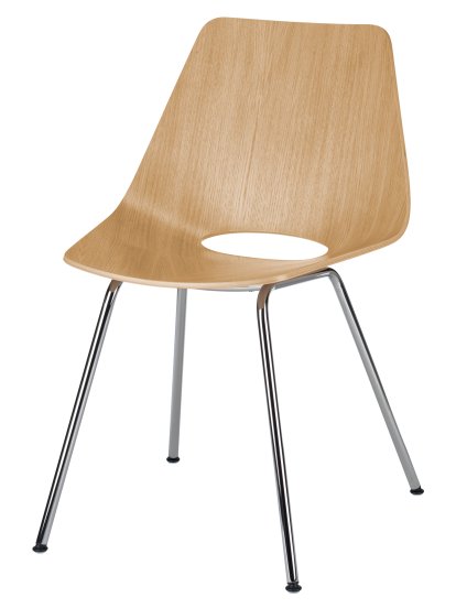 S 661, Eiche klar lackiert, Verchromt