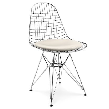 Kissen für Wire Chair (DKR/DKW/DKX/DKL/LKR), Sitzkissen, Leder (Standard), Snow