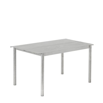 Linear Steel Tisch, L 140 x B 75 cm, Warm galvanized steel