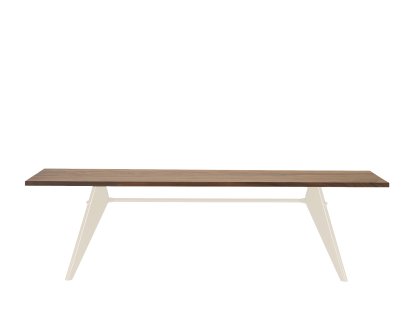 EM Tisch, 260 x 90 cm, Amerikanischer Nussbaum massiv, geölt, Ecru