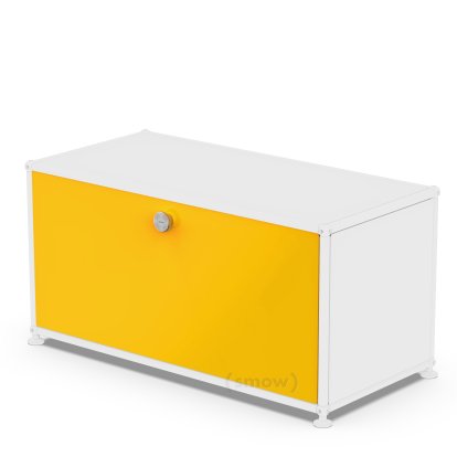 USM Haller Klapptür für USM Haller Regale, 75 cm x 35 cm, Goldgelb RAL 1004, ohne Schloss