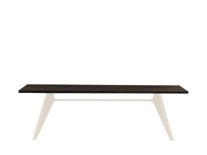 EM Tisch, 240 x 90 cm, Eichenfurnier dunkel, Naturholz Schutzlack, Ecru