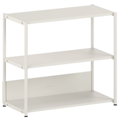 Unit Highboard Stahl, Offen, Creme weiß