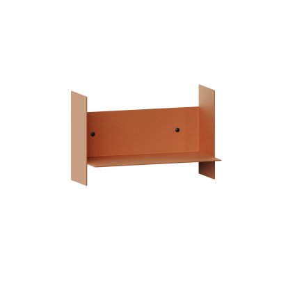 Pli Wandregal Classic, 30 cm, Tangerinenrot, Ohne Haken