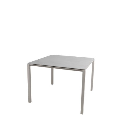 Pure Tisch, 100 cm x 100 cm, Concrete grey, Taupe