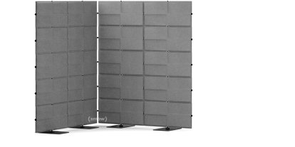 USM Privacy Panels Akustikecke, 1,50 m (2 Elemente), 1,79 m (5 Elemente), 1,50 m (2 Elemente), Anthrazitgrau