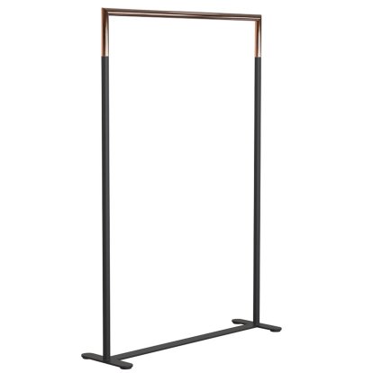 Bukto Kleiderständer, Schwarz matt / kupfer poliert, 100 cm