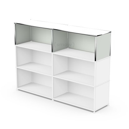 USM Haller Anbaupaket Vertikal 2, Lichtgrau RAL 7035, 35 cm