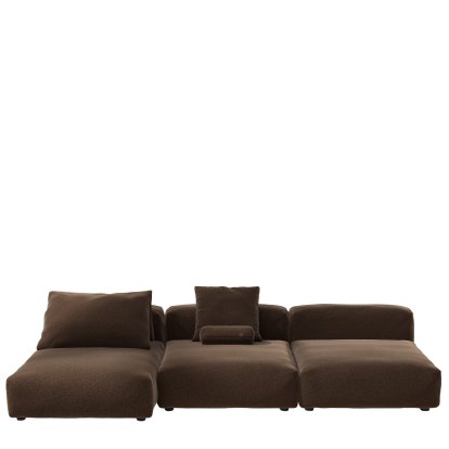 Vetsak Sofa Set 4, Pebble - Umber, Mit Kissen