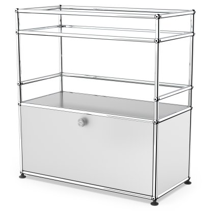 USM Haller Bar Sideboard Typ 1, USM mattsilber