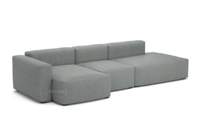 Mags Soft Sofa Kombination 4, Armlehne links, Hallingdal 126 - blau/grau