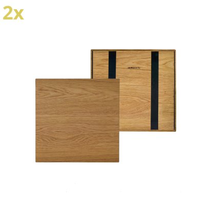 Holzauflage (2er Set) für USM Haller Regale, Größe L, 35 cm x 35 cm, Eiche, naturgeölt