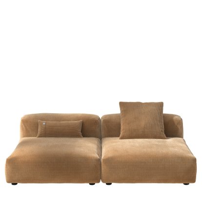 Vetsak Sofa Set 1, L, Cord velours - Camel, Mit Kissen