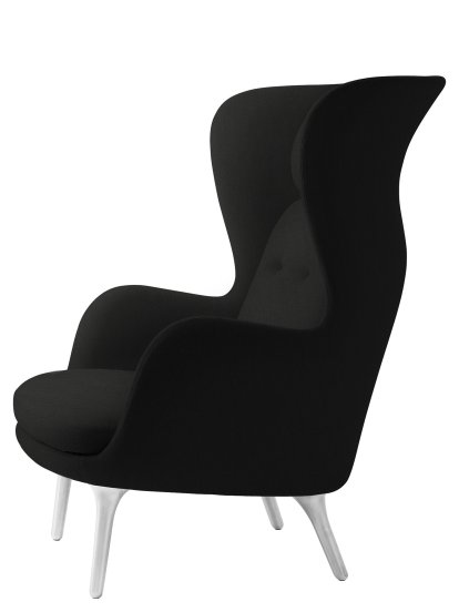 Ro Sessel, Christianshavn 1175 - Black Uni, Ohne Fußhocker