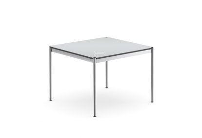 USM Haller Tisch, 100 x 100 cm, Kunstharz, Perlgrau