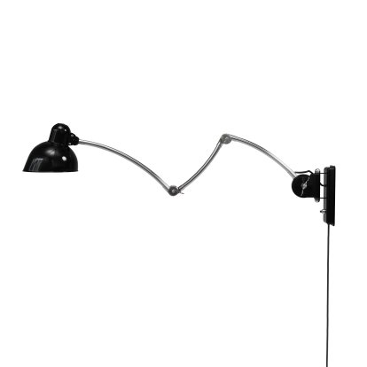 Kaiser Idell 6559-W Wandleuchte, Schwarz / Chrom