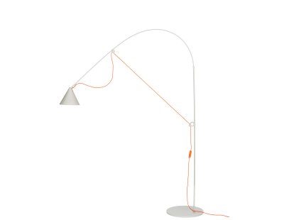 Ayno L Stehleuchte, Seidengrau, Orange, 2700 K