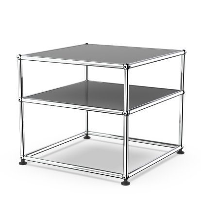 USM Haller Beistelltisch Typ 2, Metall, Mittelgrau RAL 7005