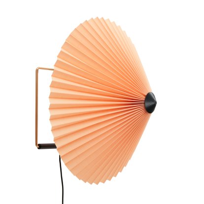 Matin Wandleuchte, Ø 380 mm, Peach, Brass polished