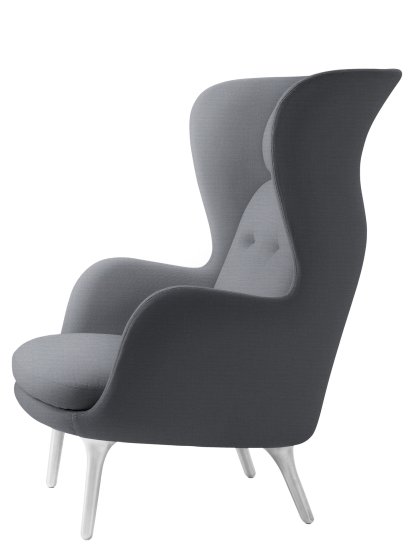 Ro Sessel, Christianshavn 1170 - Light Grey Uni, Ohne Fußhocker