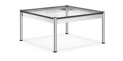 USM Haller Couchtisch, 75 x 75 cm, Glas, Transparent