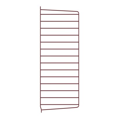 String System Wandleiter, Einzeln, 75 x 30 cm, Dunkelrot