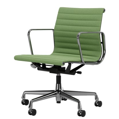 Aluminium Chair EA 117, Verchromt, Hopsak, Wiesengrün / forest