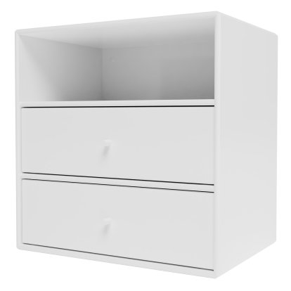 Montana Mini Regal, Modul mit 2 Schubladen, New White