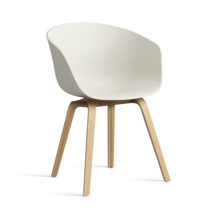 About A Chair AAC 22 Armlehnstuhl, Melange cream 2.0, Eiche lackiert